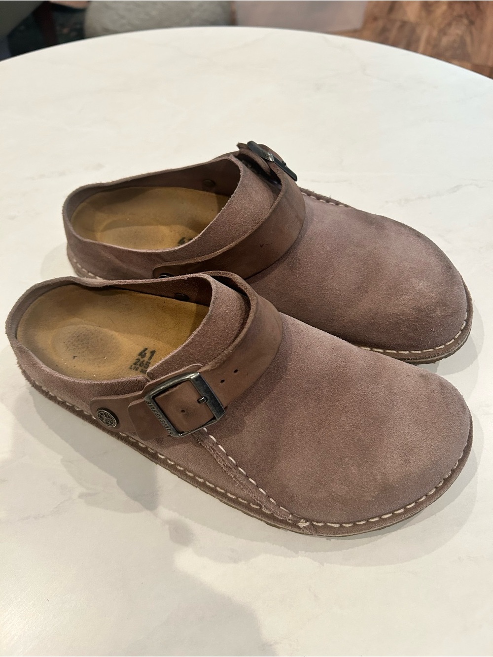Birkenstock Lutry Suede Faded Purple 41